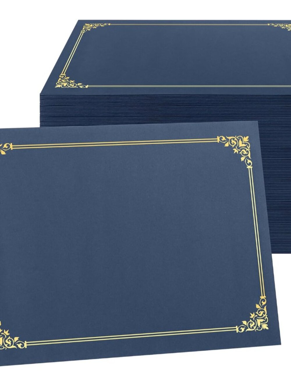 Certificate Holders, 100 Packs Navy Blue Diploma Holders, Certificate Covers wit